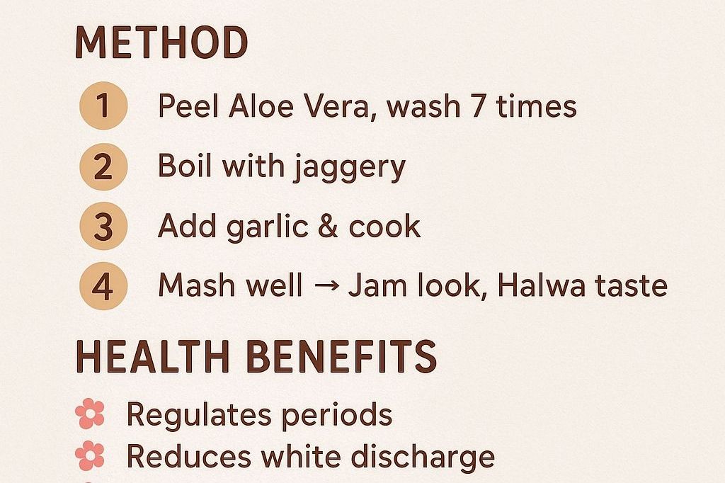 Kumari Jam Recipe: Aloevera Jam - Traditional Siddha Remedy with Benefits